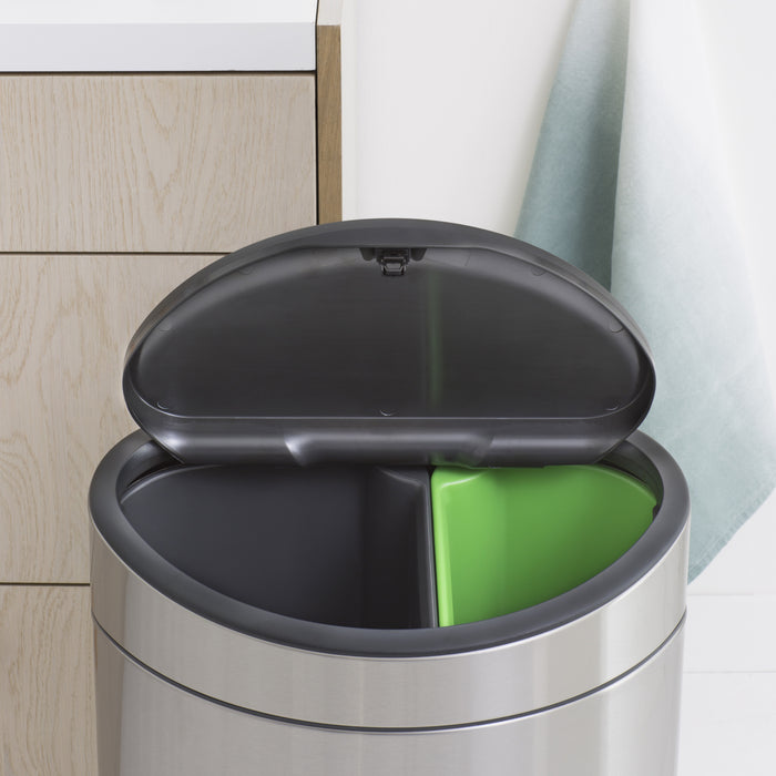 Brabantia Touch Bin Recycle Afvalemmer 33 Liter (10+23 Liter)