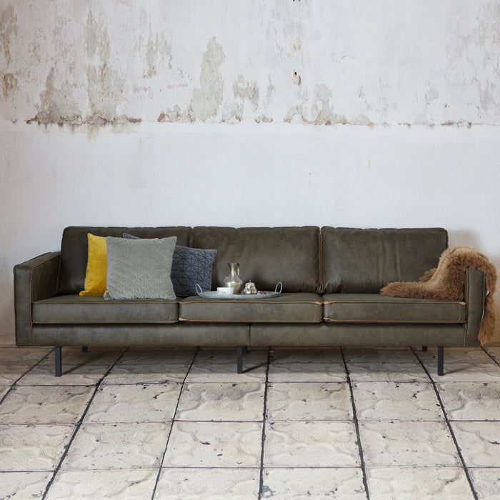 WOOOD Rodeo 3-zitsbank - Eco-leder - Army