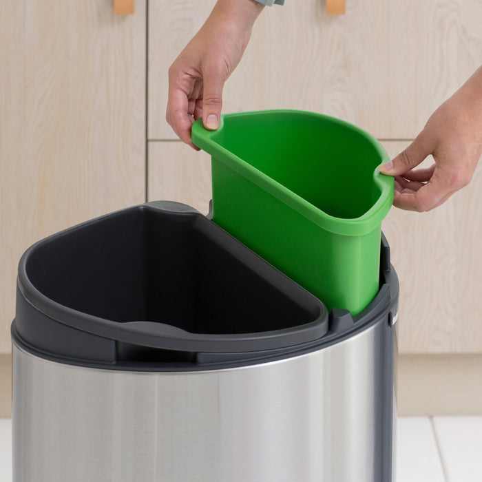 Brabantia Touch Bin Recycle Afvalemmer 10 + 23 L - Vingerafdrukvrij