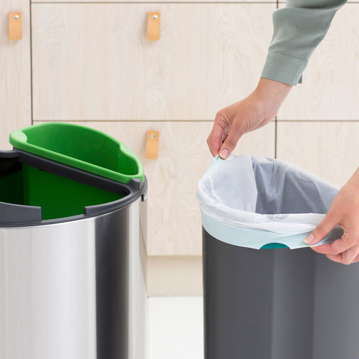 Brabantia Touch Bin Recycle Afvalemmer 10 + 23 L - Vingerafdrukvrij