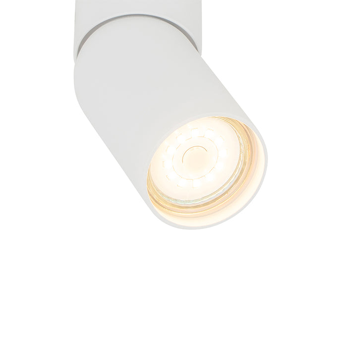 QAZQA Moderne opbouwspot wit GU10 50mm - Falo