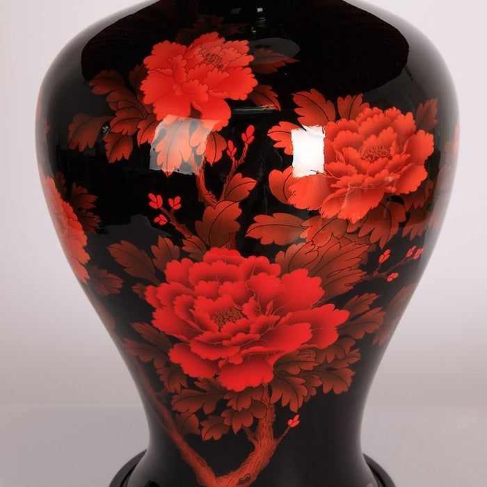 Fine Asianliving Chinese Tafellamp met Kap Keramiek