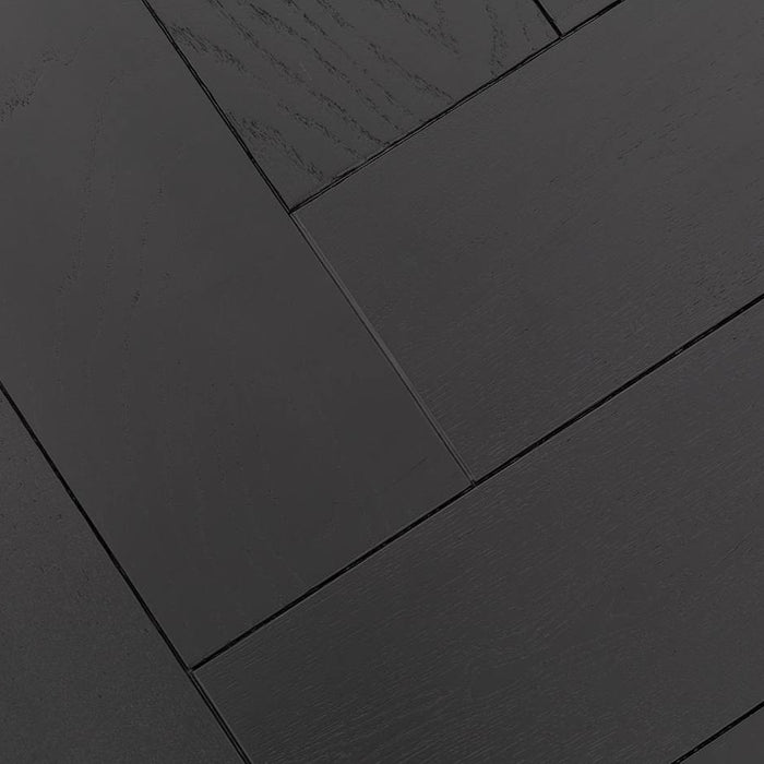 Goossens Salontafel Carte - Visgraat in Eiken gelakt zwart