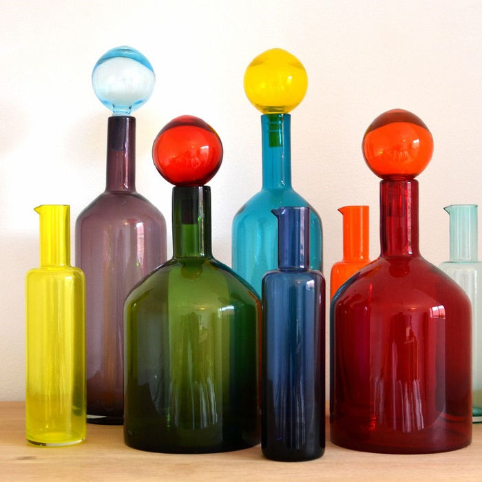 POLSPOTTEN Bubbles & Bottles Multi Karaffen Set van 4