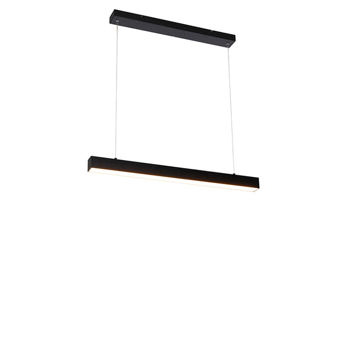 QAZQA LED Hanglamp magneto - Zwart - Modern - L 90cm