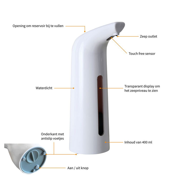 Tiger Soapmate Automatische Zeepdispenser 0,4 L - Wit