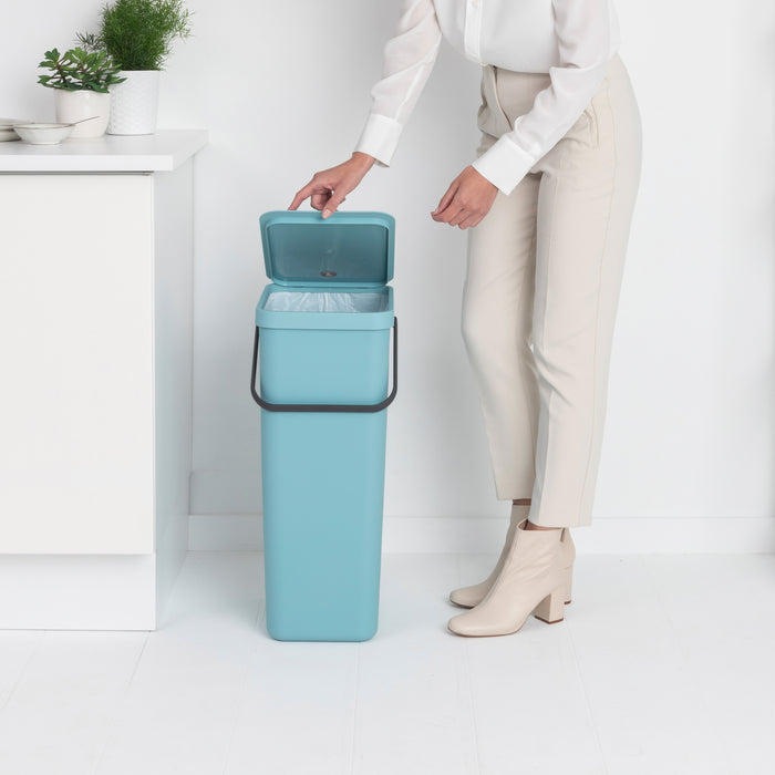 Brabantia Sort & Go Afvalemmer 40 Liter - Mint
