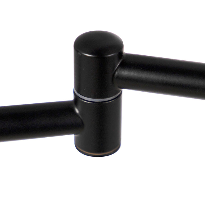 QAZQA Design badkamerspiegel zwart incl. LED verstelbaar IP44 -