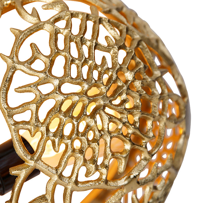 QAZQA Art deco wandlamp goud - Maro