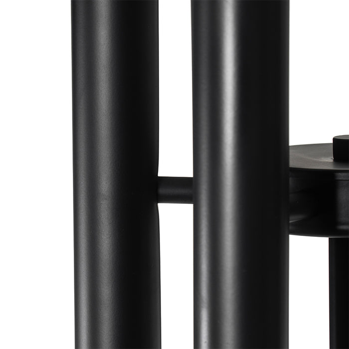 QAZQA Art Deco vloerlamp zwart 12-lichts - Tubi