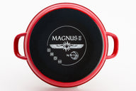 Lite-Body Soeppan|Stamppotpan - 24cm|8l - Emaille - Rood - Inductie