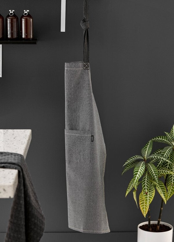Keukenschort Donkergrijs, 70 x 89 cm – Ladelle | Eco Recycled