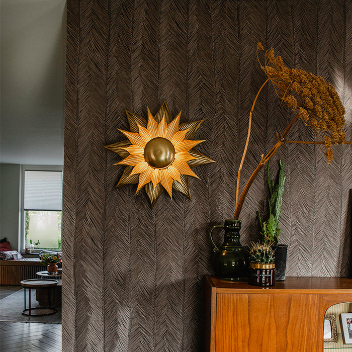 QAZQA Wandlamp james - Goud|messing - Design - D 48.5cm