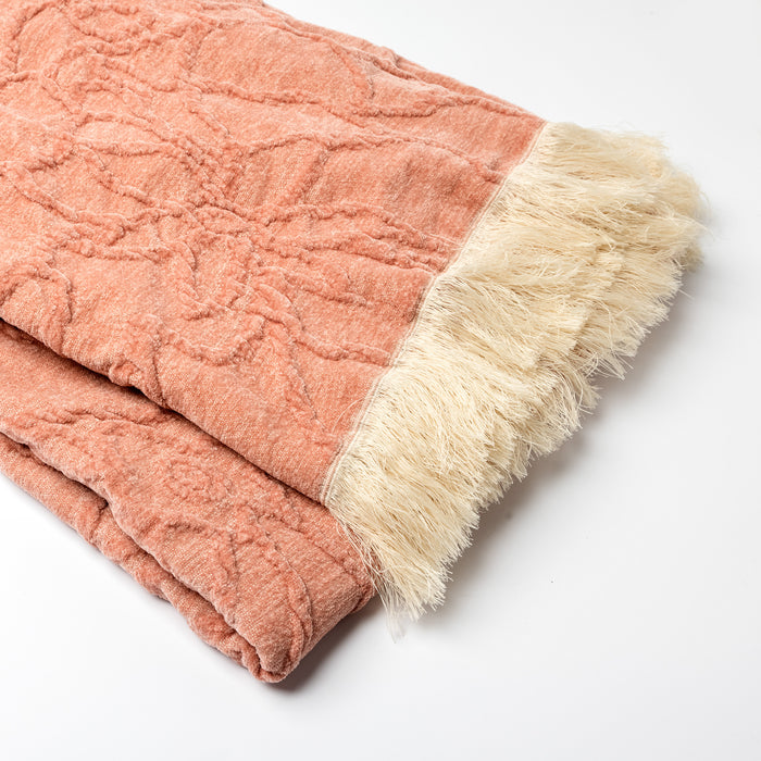 Dutch Decor plaid FLORINE - 140x180 cm Muted Clay