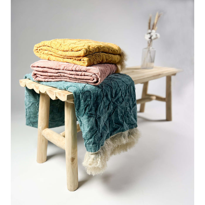 Dutch Decor plaid FLORINE - 140x180 cm Muted Clay