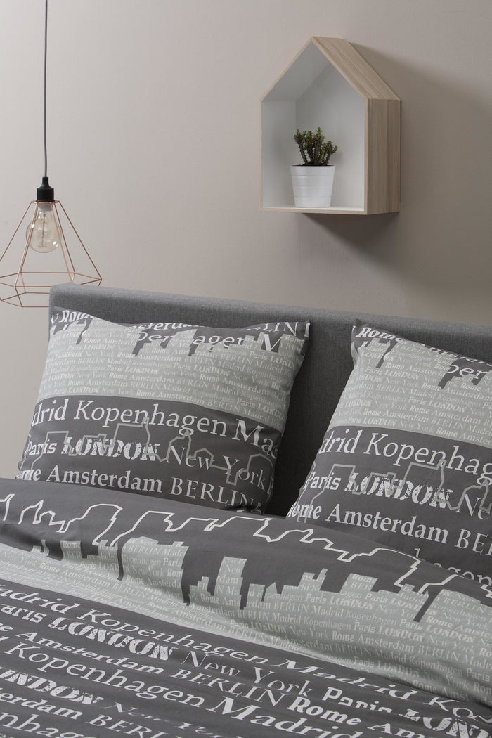 Ten Cate Katoenen Dekbedovertrek - 240x200|220 - Skyline Taupe