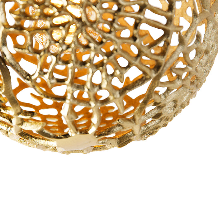 QAZQA Art deco plafondlamp goud met zwart - Maro