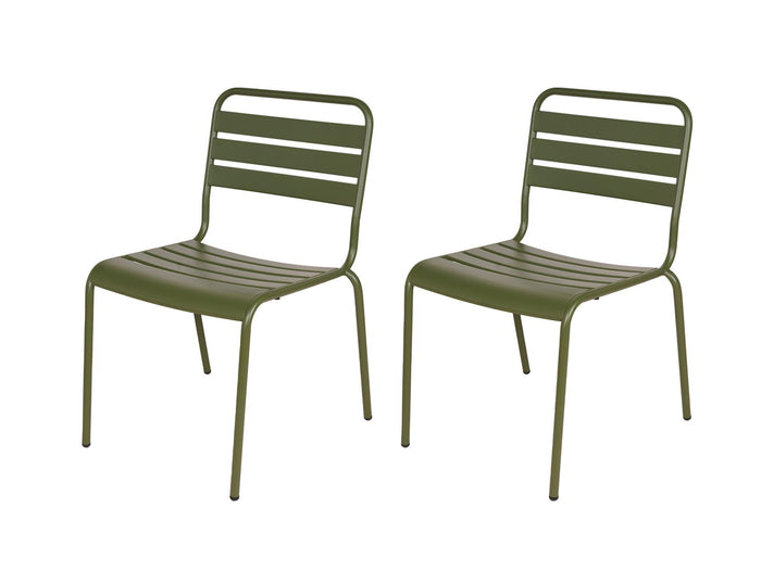 Metalen tuinset Max olijfgroen 150 cm