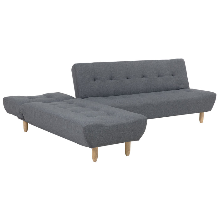 Beliani-ALSTEN-Hoekslaapbank-Donkergrijs-Rechterzijde-Polyester
