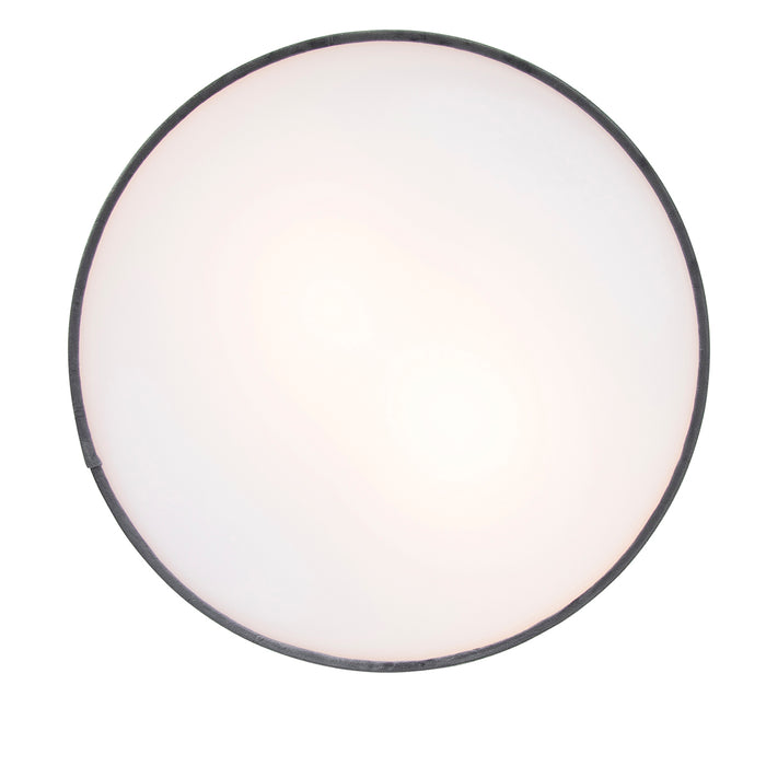 QAZQA Moderne plafondlamp grijs 40 cm met gouden binnenkant - Drum