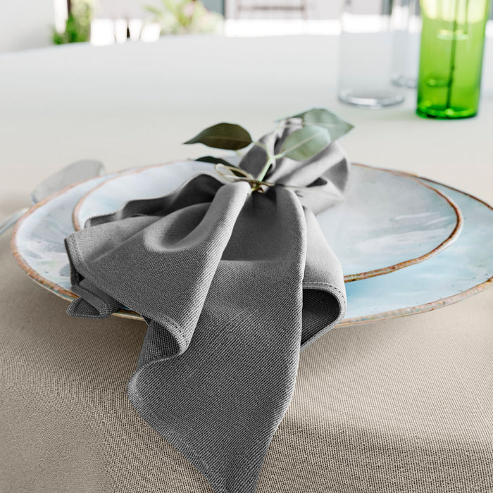 Mistral Home-set van 4 servetten -43x43 cm-Donkergrijs