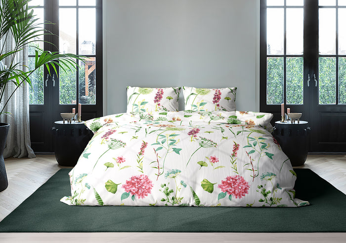 Elegance Dekbedovertrek Spring - groen