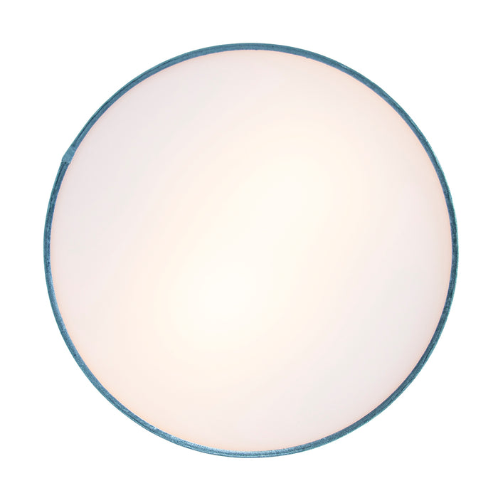 QAZQA Moderne plafondlamp blauw 40 cm met gouden binnenkant - Drum