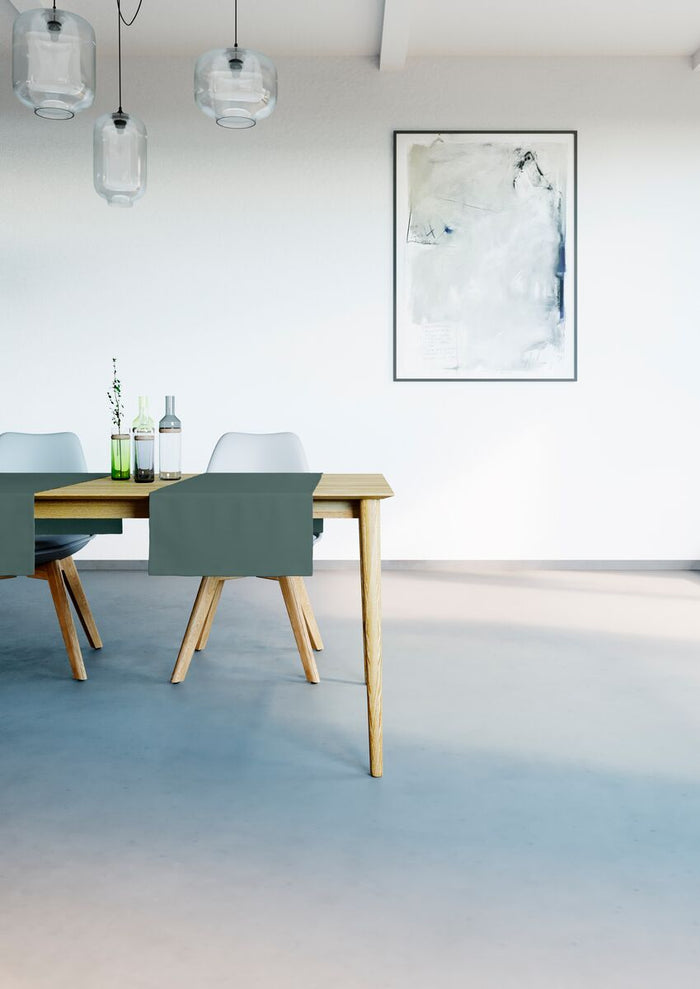 Mistral Home-Tafelloper waterafstotend-45x145 cm-Donkergroen