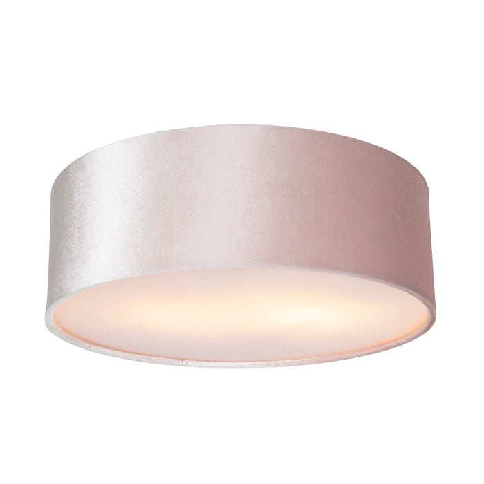 QAZQA Moderne plafondlamp roze 30 cm met gouden binnenkant - Drum