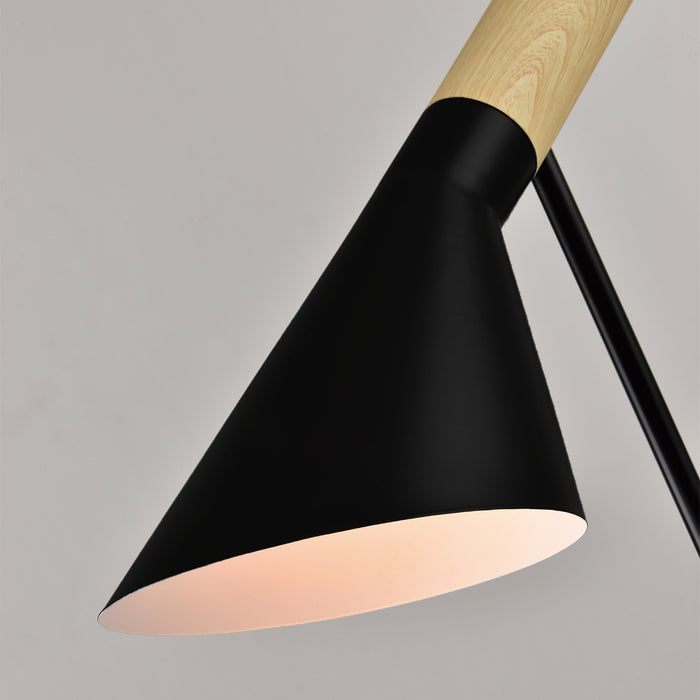 QUVIO Vloerlamp driehoek zwart - QUV5036L-BLACK