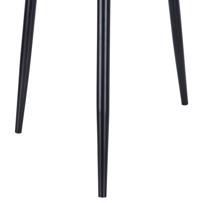 Beliani - MARIBEL - Eetkamerstoel - Lichtgrijs - Kunstleer