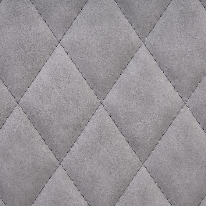 Beliani - MARIBEL - Eetkamerstoel - Lichtgrijs - Kunstleer