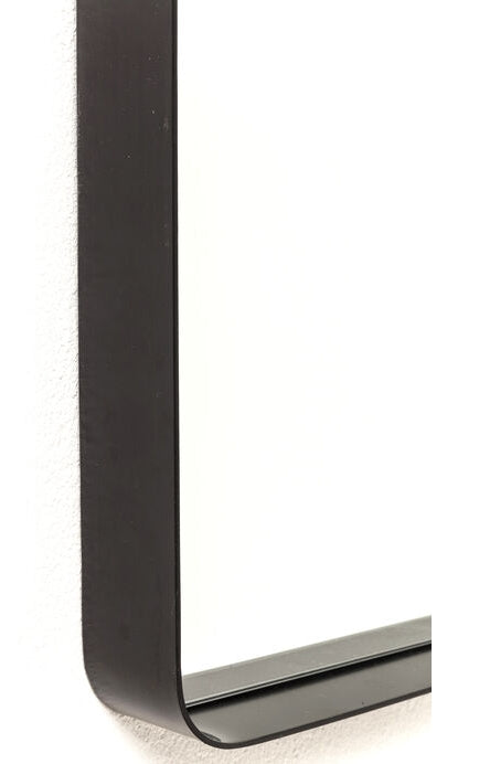 Kare Design Ombra Soft Spiegel Rechthoek - B80 X H200 Cm - Zwart