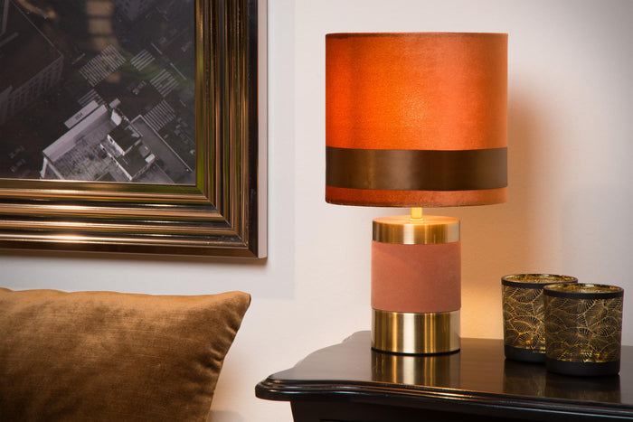 Lucide EXTRAVAGANZA FRIZZLE Tafellamp - Bruin