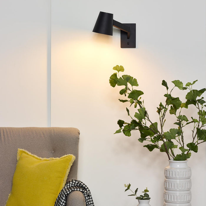Lucide MIZUKO Wandlamp - Zwart