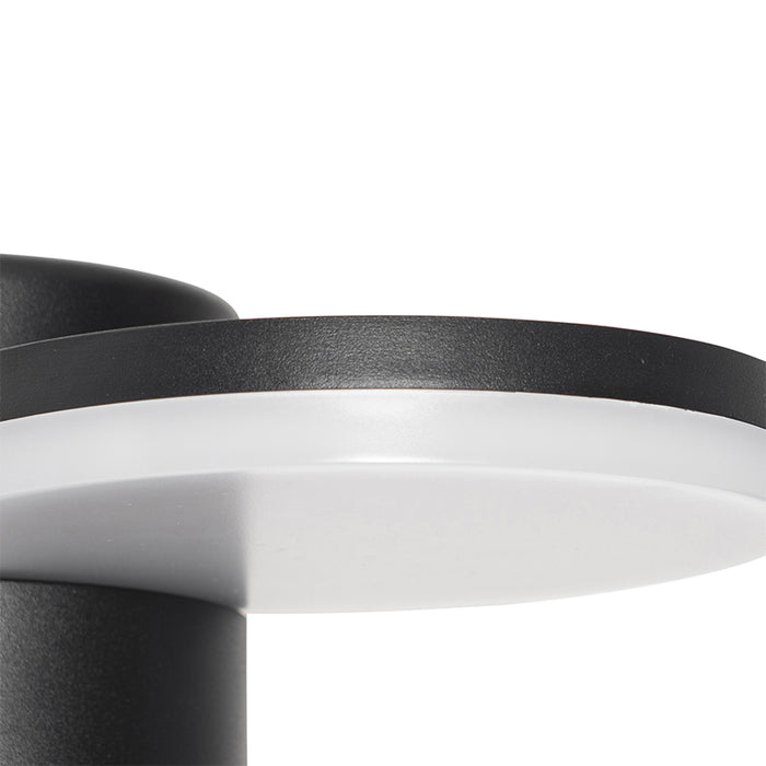 QAZQA Buiten wandlamp zwart incl. LED IP54 bewegingssensor - Esmee