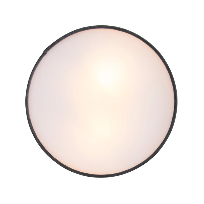 QAZQA Moderne plafondlamp grijs 30 cm met gouden binnenkant - Drum