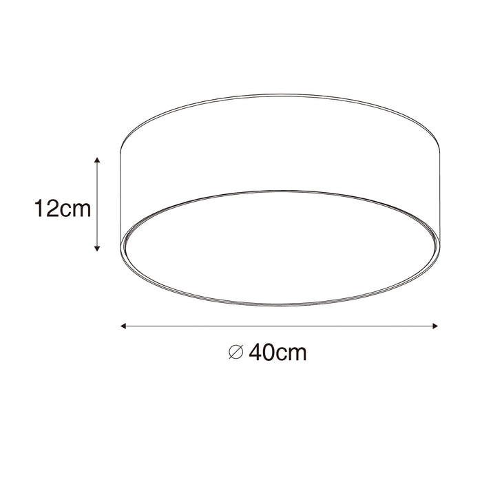 QAZQA Moderne plafondlamp roze 40 cm met gouden binnenkant - Drum