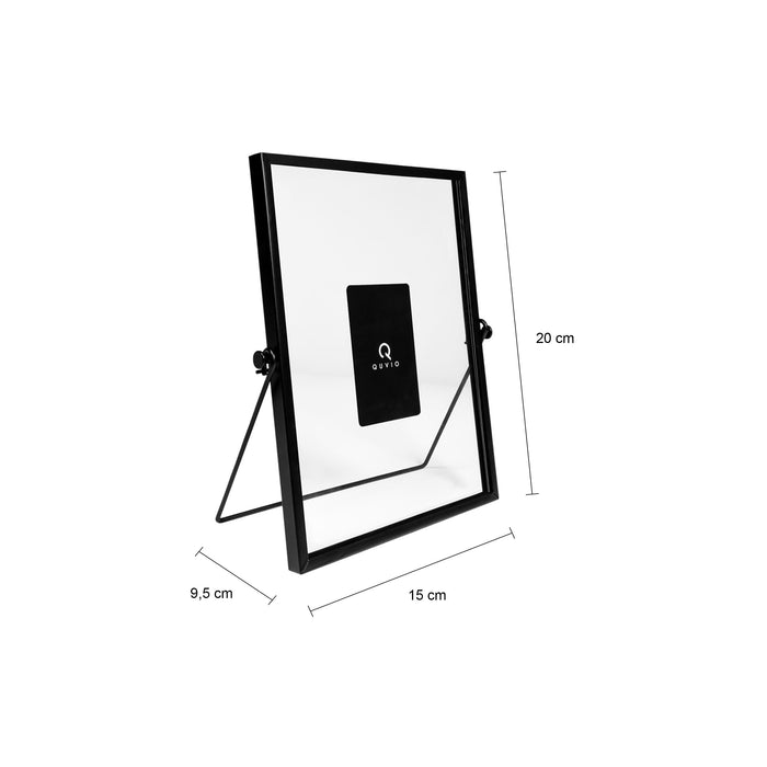 QUVIO Fotolijstje staand - Set van 3 - Zwart