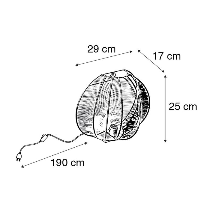 QAZQA Industriële wandlamp brons met zwart - Dong