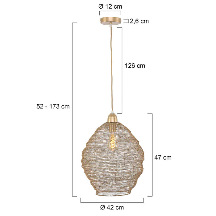 Light & Living Nina Hanglamp Brons