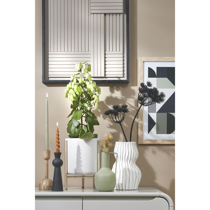 Mica Decorations Strada Kandelaar - H20 x Ø6 cm - Zwart