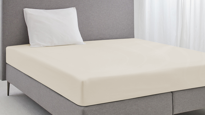 Elegance Hoeslaken Katoen Perkal 35cm Hoekhoogte ivoor