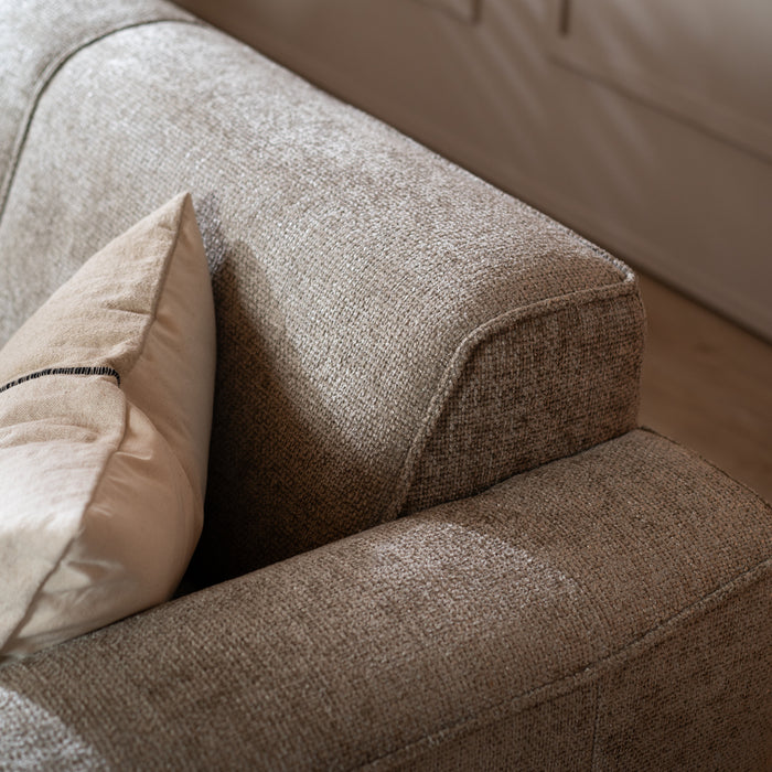 Bronx71 2,5-zits bank Vegas taupe stof chenille