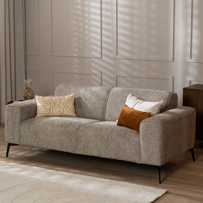 Bronx71 2,5-zits bank Vegas taupe stof chenille