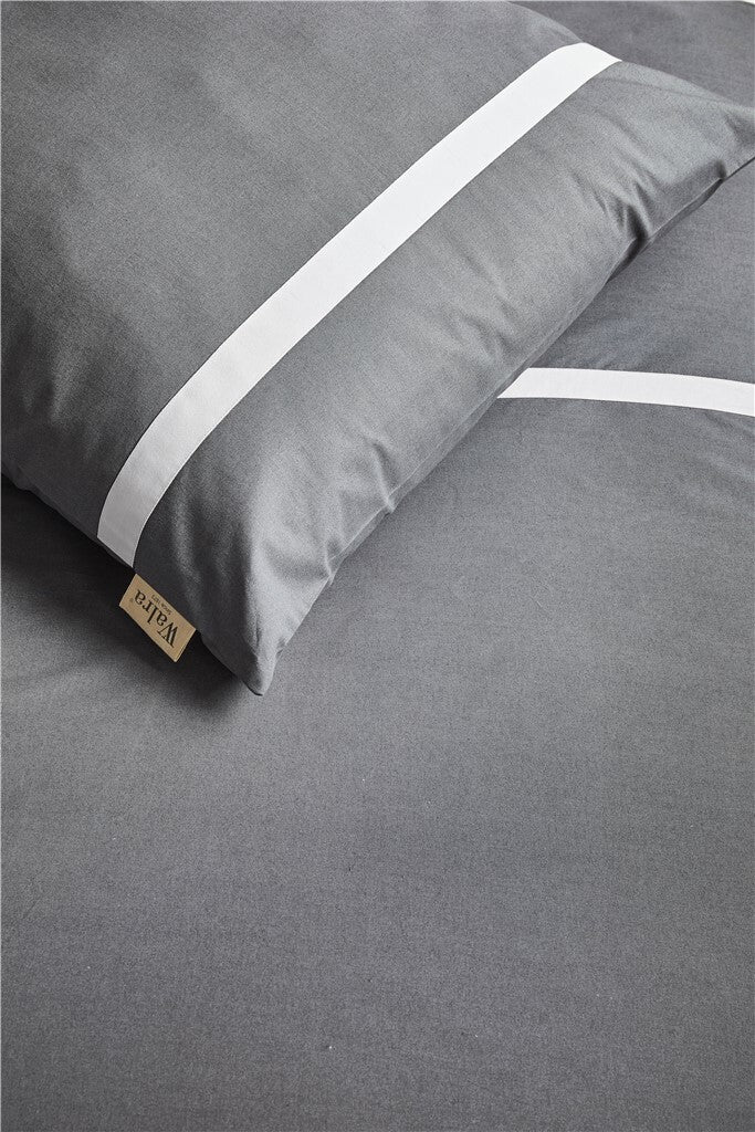 Walra - Dekbedovertrek Timeless Chic - 140x220 - Antraciet