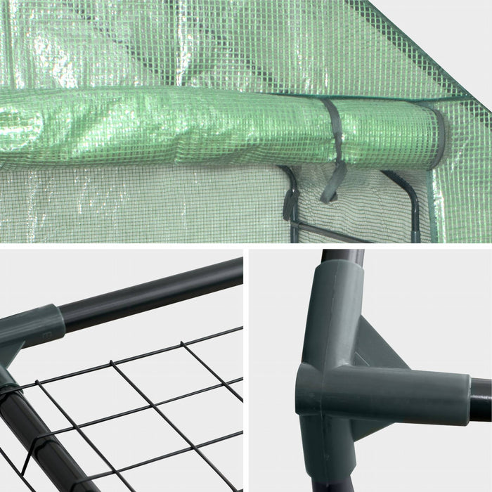 sweeek - Tuinkas 2m² met 8 planken – Basilic