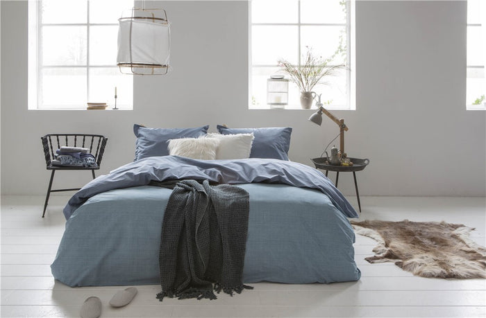 Walra - Dekbedovertrek Vintage Club - 140x220 - Blauw