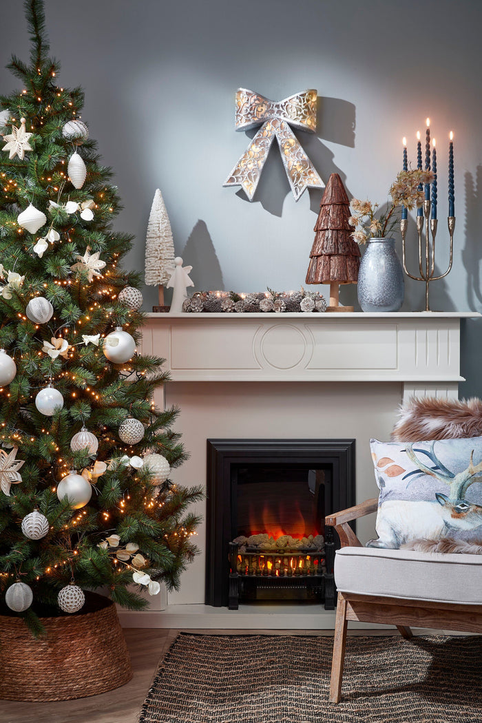 House of Seasons Kerstboomrok - H26 x Ø50 cm - Zeegras - Naturel Bruin