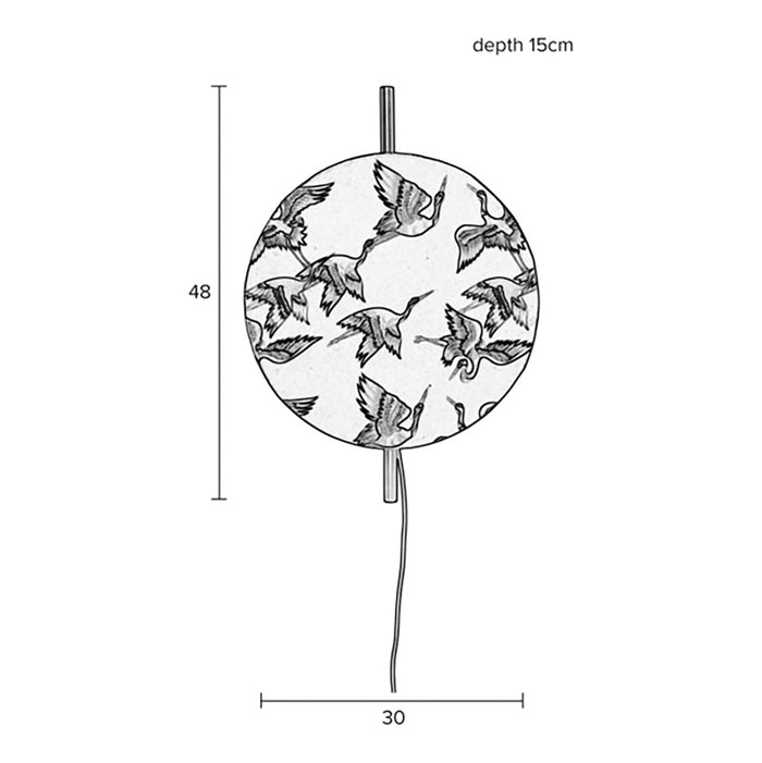 by fonQ Jaylee Wandlamp - Zwart